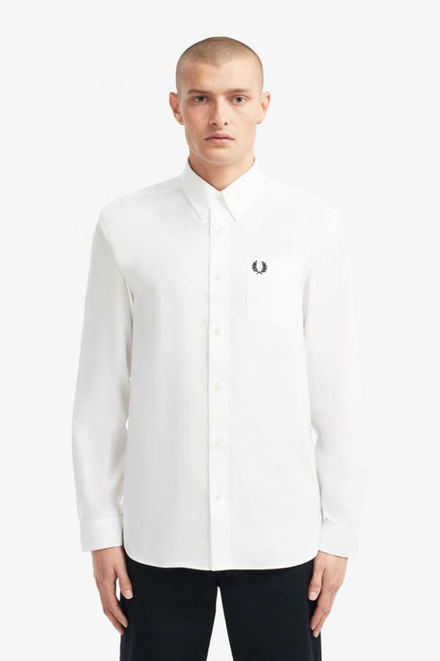 Camicia Oxford Bianco Fred Perry- Francavilla Moda