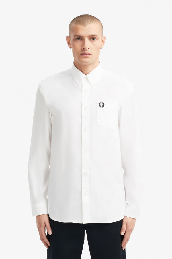 Camicia Oxford Bianco Fred Perry- Francavilla Moda