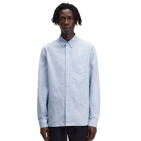 Camicia Uomo con taschino logato Bianco Fred Perry- Francavilla Moda