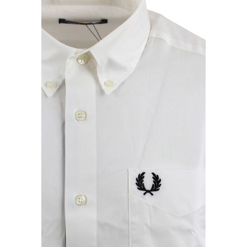 Camicia Uomo in puro cotone Bianco Fred Perry- Francavilla Moda