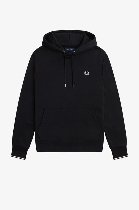 Fred Perry Felpa con cappuccio Felpa Uomo con tasca marsupio e cappuccio Nero - Francavilla Moda