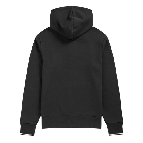 Felpa Uomo in cotone con cappuccio e zip Nero FRED PERRY- Francavilla Moda