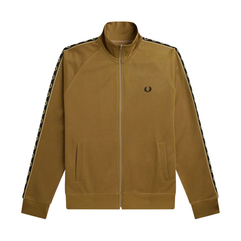 Felpa Uomo logo ricamato Caramello FRED PERRY- Francavilla Moda