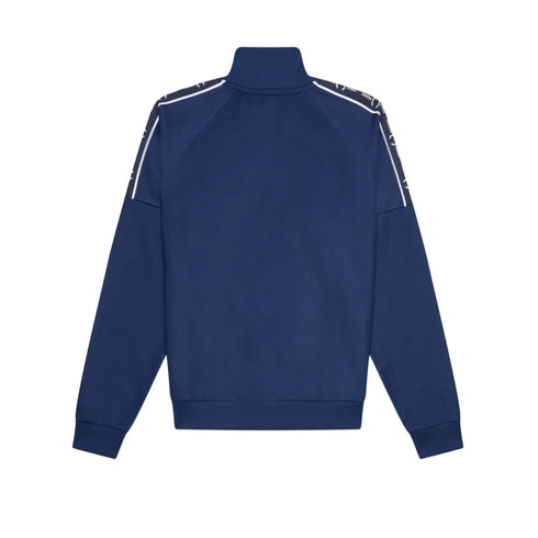 Felpa Uomo tecnica con fettuccia logo Blu FRED PERRY- Francavilla Moda