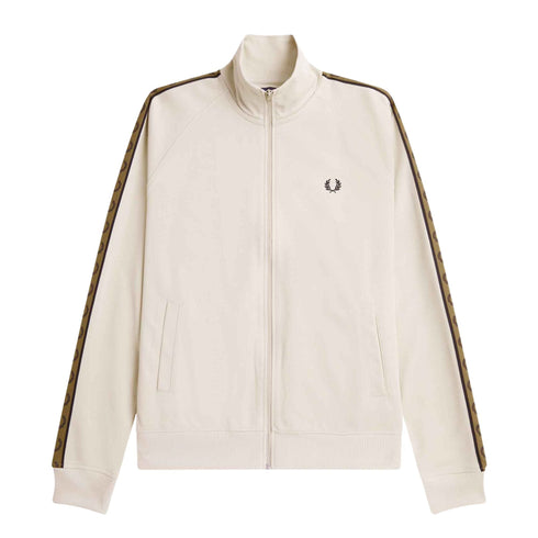Felpa Uomo Track jacket con logo Avena Fred Perry- Francavilla Moda