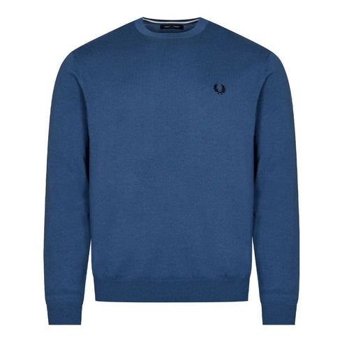 Maglione Uomo a girocollo classico Indaco FRED PERRY- Francavilla Moda