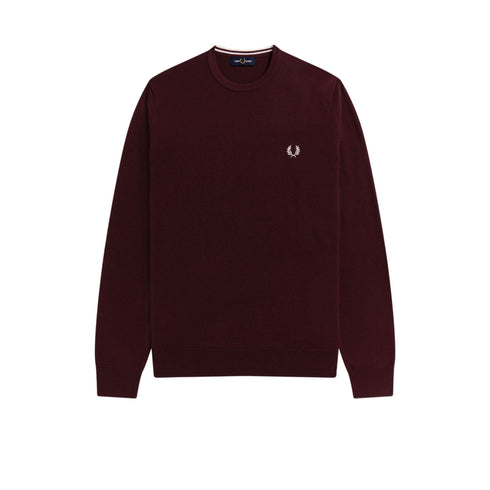 Maglione Uomo a girocollo classico Bordeaux FRED PERRY- Francavilla Moda