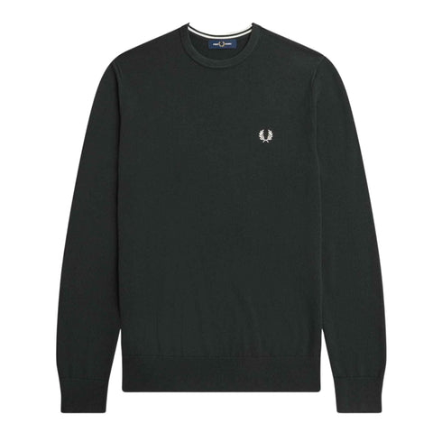 Maglione Uomo a girocollo con logo Verde Fred Perry- Francavilla Moda