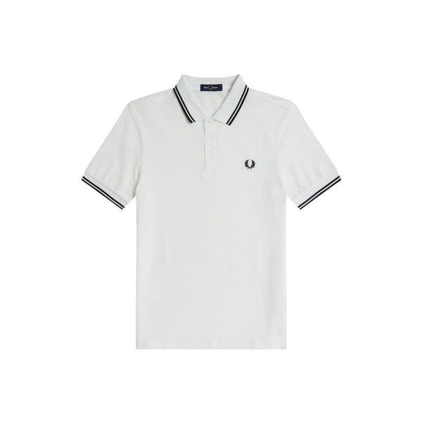 Fred Perry Polo mm Polo Uomo con inserti a contrasto Bianco blu - Francavilla Moda