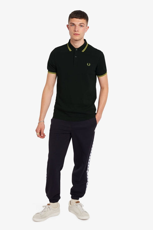Polo Uomo M3600 twin tipped in puro cotone Bianco gold FRED PERRY- Francavilla Moda
