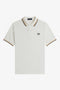 Polo Uomo M3600 twin tipped in puro cotone Bianco gold FRED PERRY- Francavilla Moda