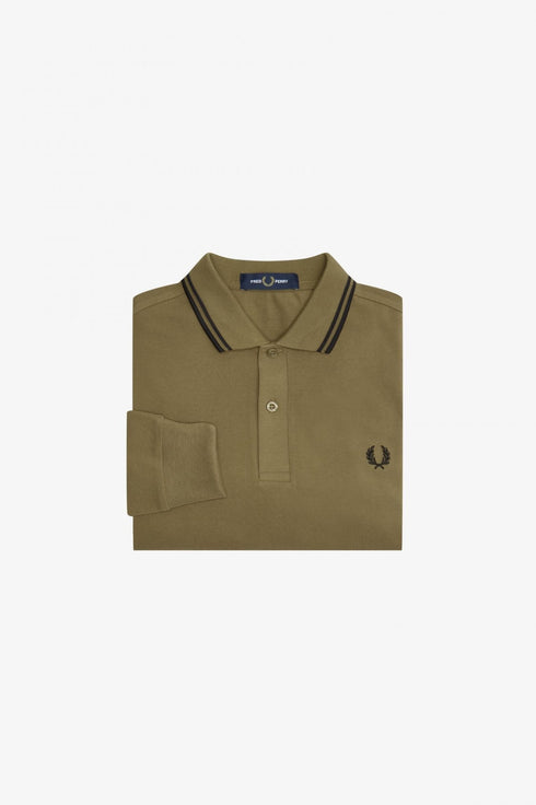 Polo Uomo M3636 manica lunga regular fit Caramello FRED PERRY- Francavilla Moda