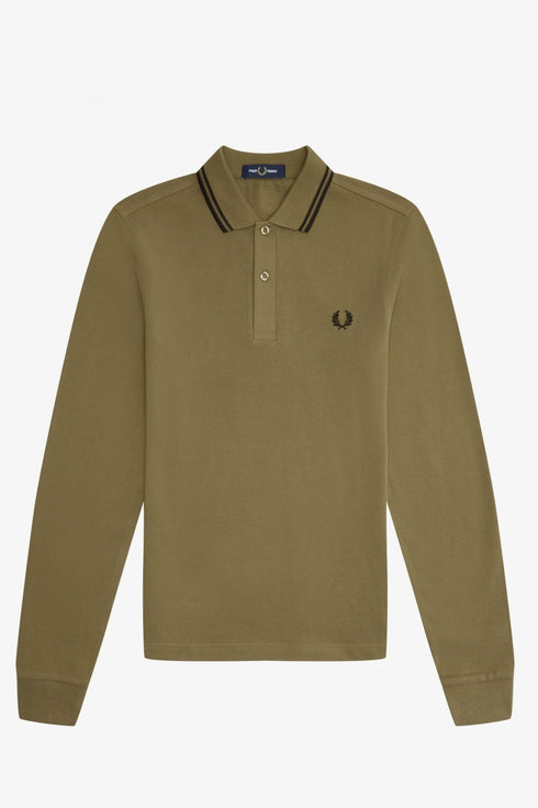 Polo Uomo M3636 manica lunga regular fit Caramello FRED PERRY- Francavilla Moda