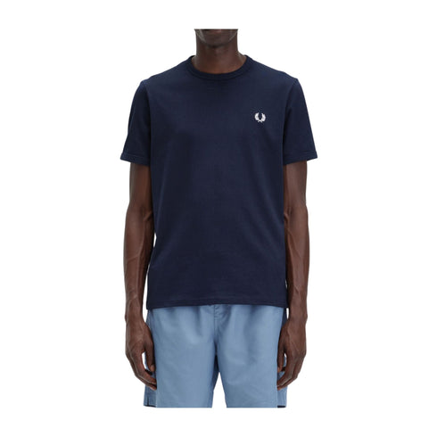 Fred Perry T-shirt mm T-shirt Uomo Ringer a girocollo Blu A23-FRED PERRYM3519-608-S - Francavilla Moda