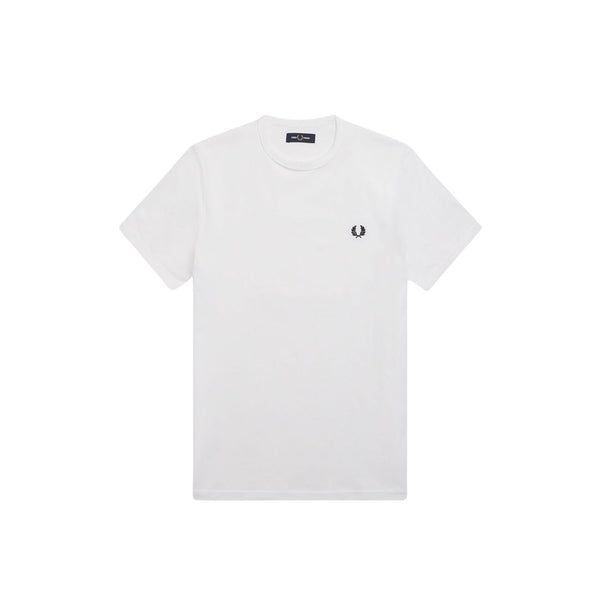 Fred Perry T-shirt mm T-shirt Uomo Ringer a girocollo Bianco - Francavilla Moda