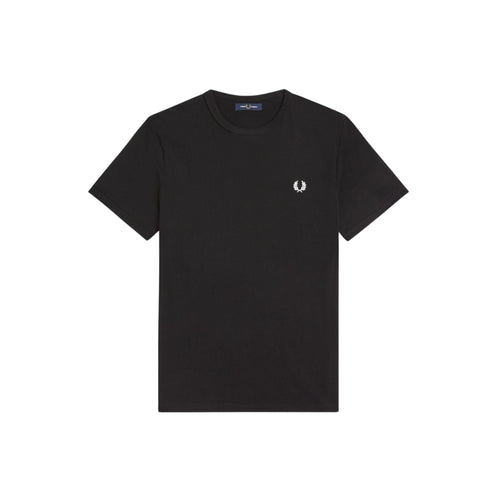 Fred Perry T-shirt mm T-shirt Uomo Ringer a girocollo Nero A23-FRED PERRYM3519-102-S - Francavilla Moda