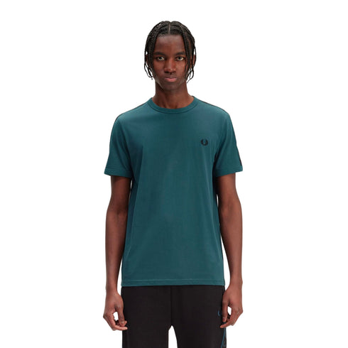 T-shirt Uomo Ringer con fettuccia Petrolio Fred Perry- Francavilla Moda