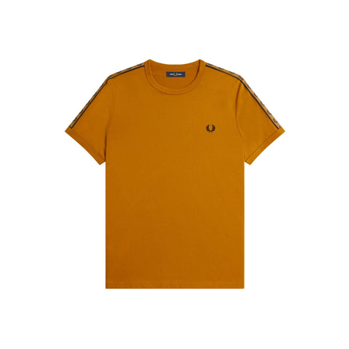 T-shirt Uomo Ringer con fettuccia Caramello Fred Perry- Francavilla Moda