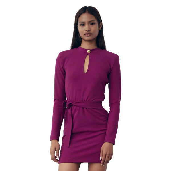 Gaelle Abito corto Abito Donna con scollatura a goccia Ciclamino - Francavilla Moda