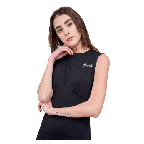 Abito Donna slim elasticizzato Nero GAELLE- Francavilla Moda