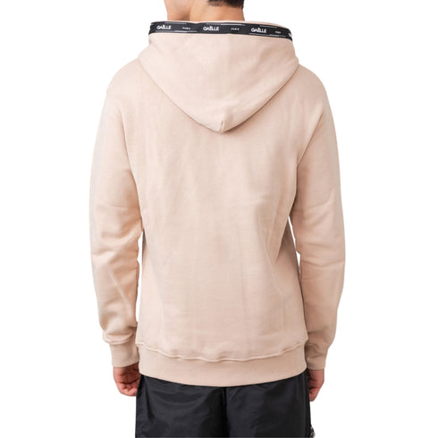 Felpa Uomo con banda logata Beige GAELLE- Francavilla Moda
