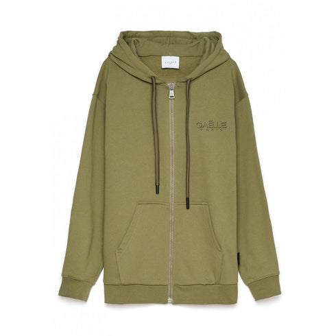 Felpa Uomo con chiusura a zip e stampa sul petto Militare GAELLE- Francavilla Moda