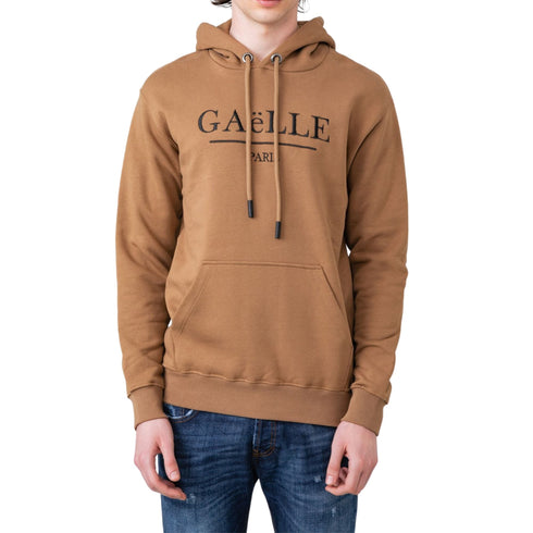 Felpa Uomo con logo ricamato Biscotto GAELLE- Francavilla Moda