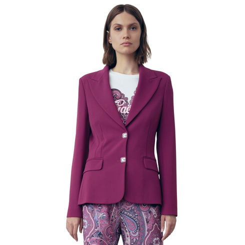 Gaelle Giacca blazer Giacca Donna monopetto avvitata Ciclamino - Francavilla Moda