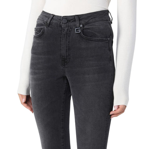 Jeans Donna cinque tasche con charms Nero GAELLE- Francavilla Moda