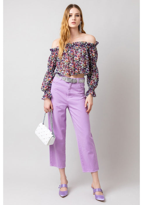 Jeans Donna Momfit con tasche Lilla GAELLE- Francavilla Moda