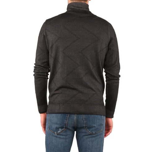 Maglia Uomo con collo alto Nero GAELLE- Francavilla Moda