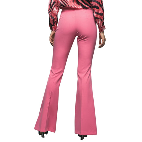 Pantalone Donna con fondo a zampa Rosa GAELLE- Francavilla Moda