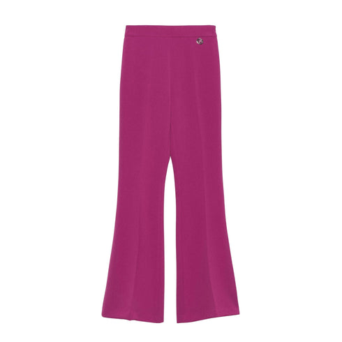 Gaelle Pantaloni Pantalone Donna con fondo a zampa Ciclamino - Francavilla Moda