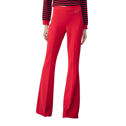 Gaelle Pantaloni Pantalone Donna con fondo a zampa Ciclamino - Francavilla Moda