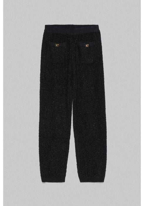 Pantalone Donna in bouclé Nero GAELLE- Francavilla Moda