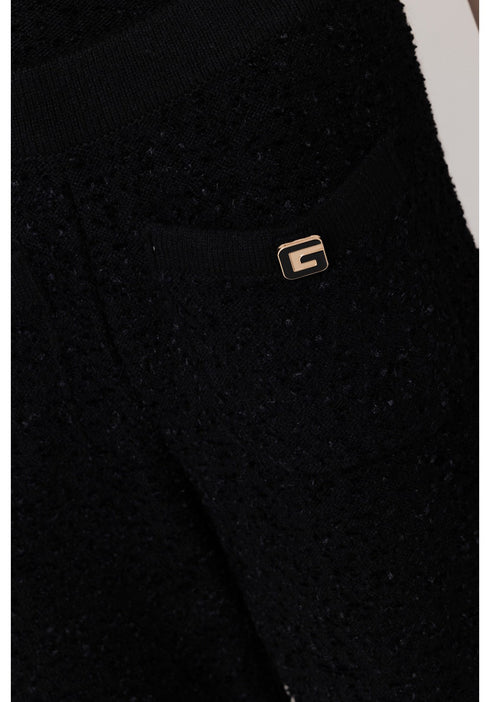 Pantalone Donna in bouclé Nero GAELLE- Francavilla Moda