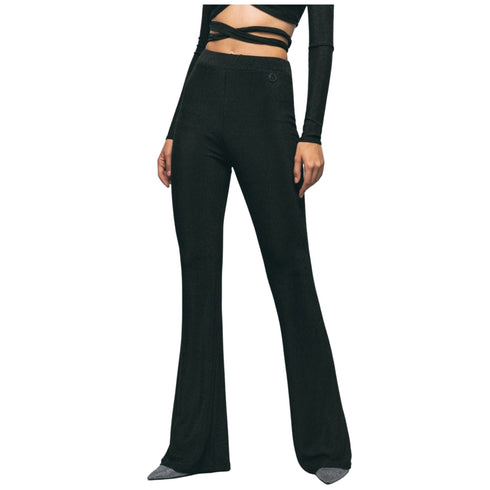 Pantalone Donna in lurex Nero GAELLE- Francavilla Moda