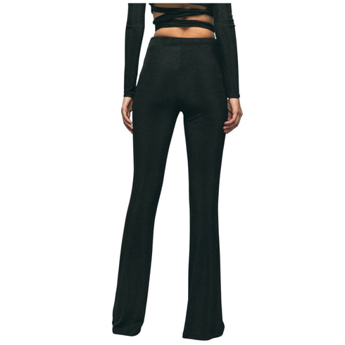 Pantalone Donna in lurex Nero GAELLE- Francavilla Moda