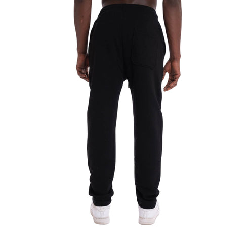 Pantalone Uomo in felpa con ricamo Nero GAELLE- Francavilla Moda