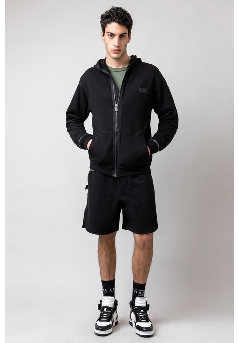 Bermuda Uomo in felpa zip laterale Nero GAELLE PARIS- Francavilla Moda