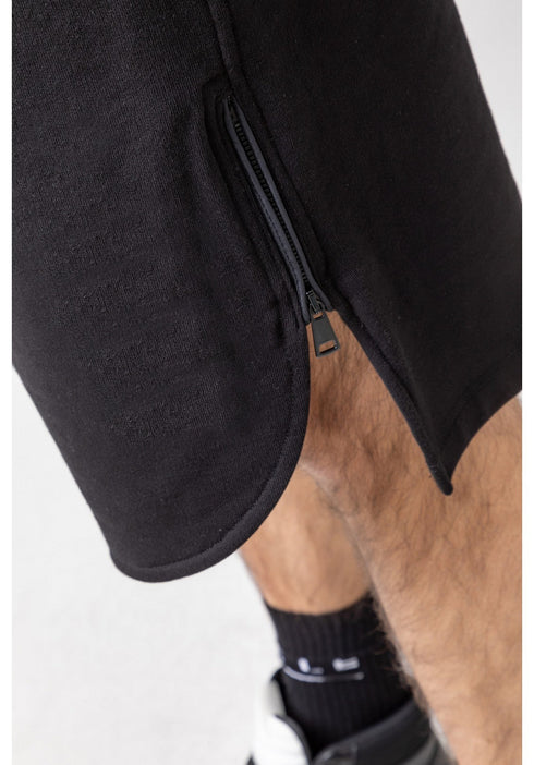 Bermuda Uomo in felpa zip laterale Nero GAELLE PARIS- Francavilla Moda