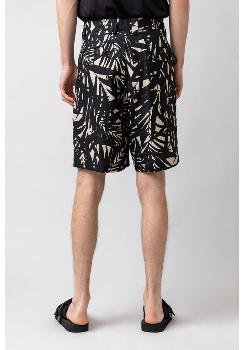 Bermuda Uomo in misto lino a fantasia Beige GAELLE PARIS- Francavilla Moda