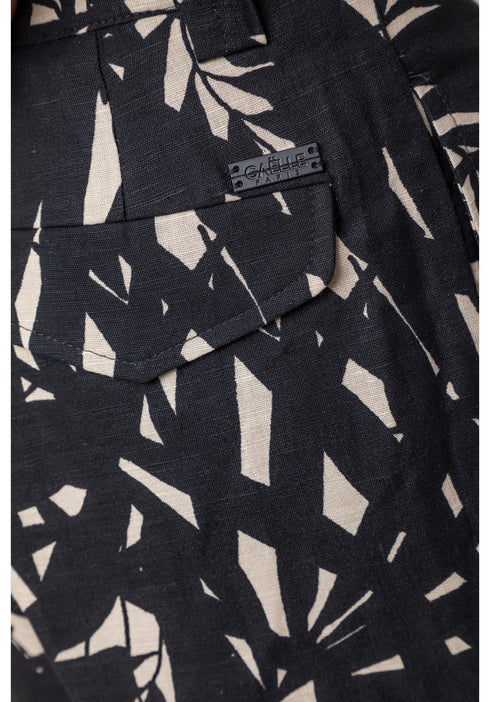 Bermuda Uomo in misto lino a fantasia Beige GAELLE PARIS- Francavilla Moda