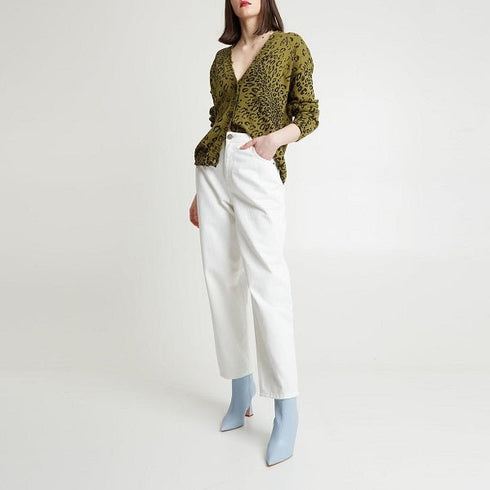 Jeans Donna Momfit con tasche Bianco GAELLE PARIS- Francavilla Moda