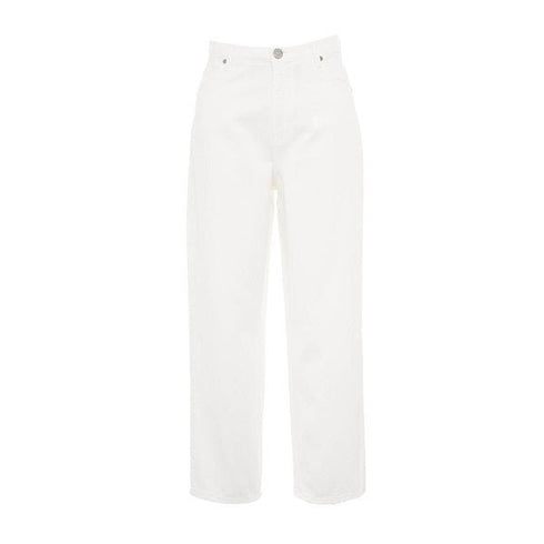 Jeans Donna Momfit con tasche Bianco GAELLE PARIS- Francavilla Moda