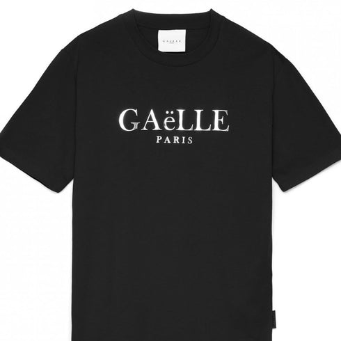 T-shirt Uomo con lettering in rilievo Nero GAELLE PARIS- Francavilla Moda