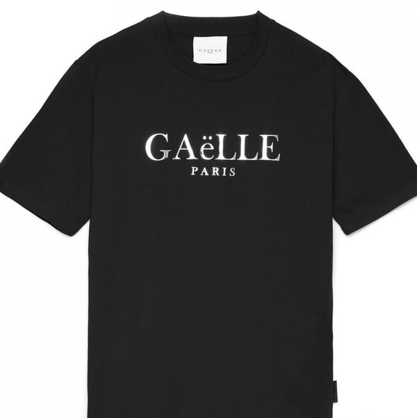 T-shirt Uomo con lettering in rilievo Nero GAELLE PARIS- Francavilla Moda