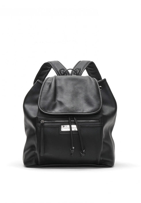 Zaino unisex in ecopelle con placca in metallo Nero GAELLE PARIS- Francavilla Moda