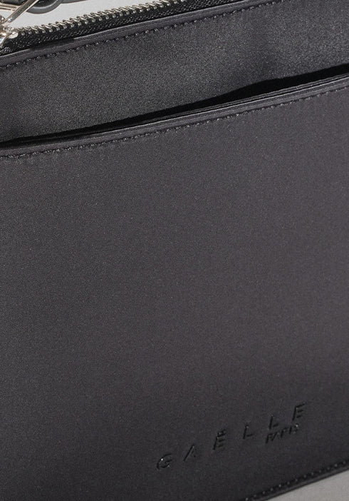 Pochette Uomo con scritta tono su tono Nero GAELLE- Francavilla Moda
