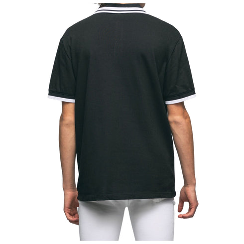Polo Uomo con ricamo Nero GAELLE- Francavilla Moda